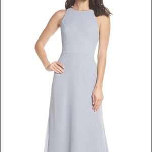 Crewneck Chiffon dress by Hayley Paige